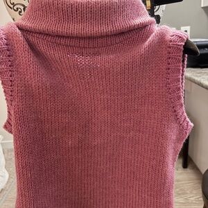 FENDI - AUTHENTIC” Monogram Rose Sleeveless Cowl Neck Sweater